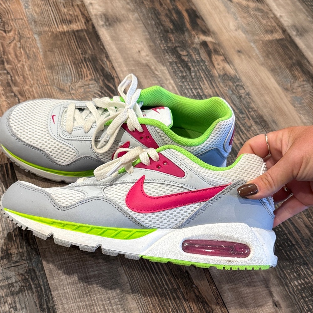 Nike Gray and Pink Air Max Sneakers